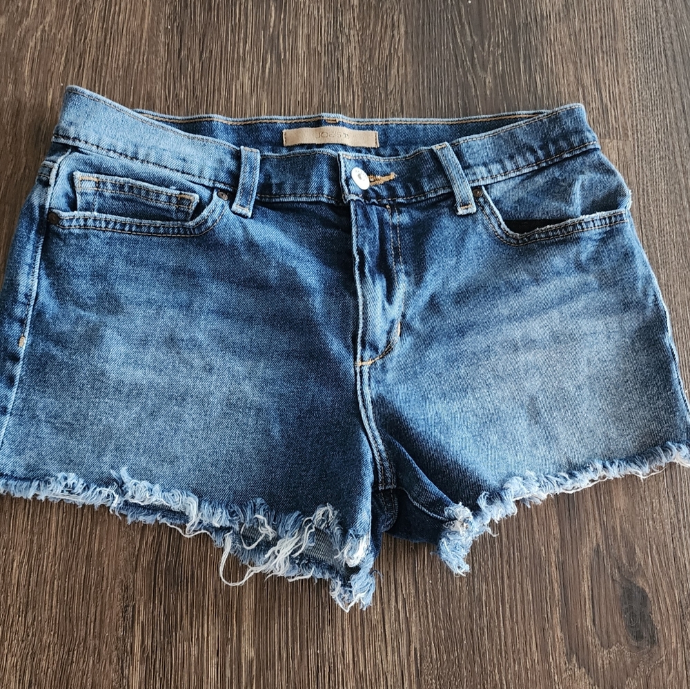 Joe's Jeans High Rise Cut off Frayed Hem Denim Shorts Size W28